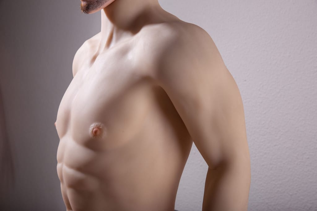 QITA® Han 175 cm (5,8 Fuß) Silikonkopf + TPE-Körper männliche Sexpuppe Liebespuppe (Nr. 2494)