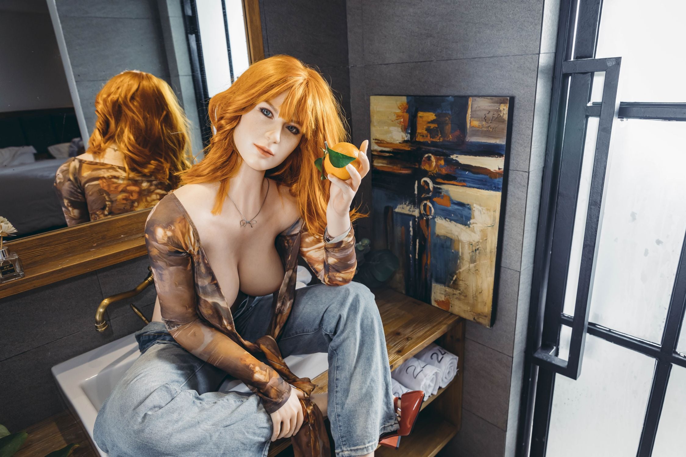 STARPERY® Mira 172cm (5.7') F-CUP Sex Dolls Model Props (NO.2498）